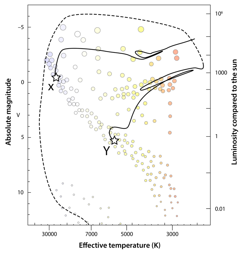 HSC Physics questing on the evolutionary stages of main sequence stars