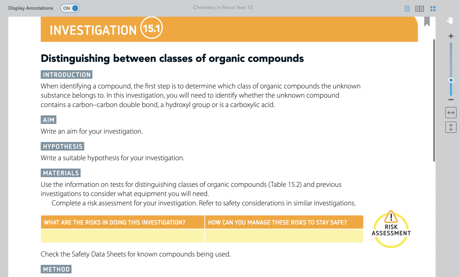 Year 12 Chemistry in Focus vs Pearson Chemistry Textbook Review