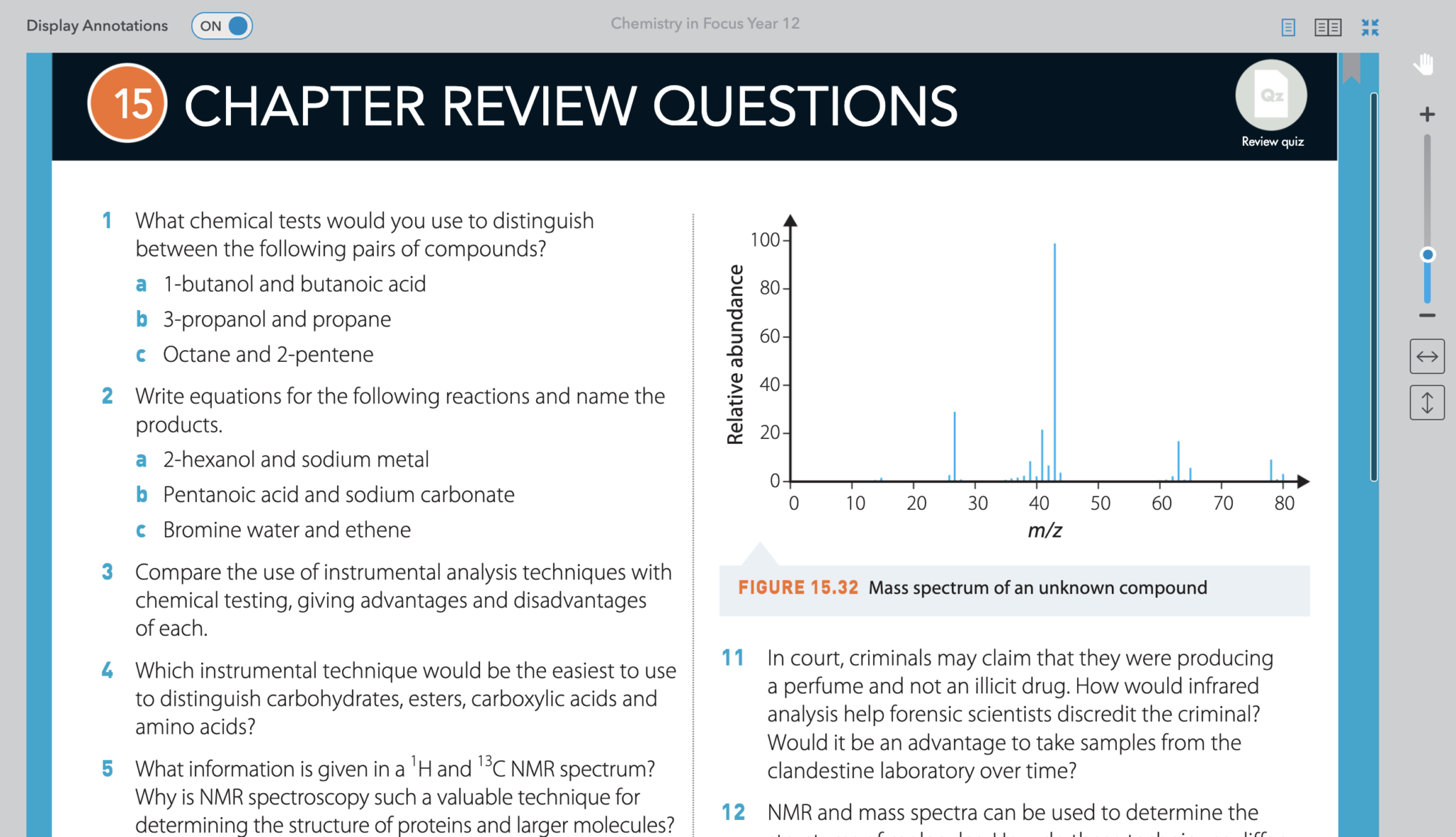 Year 12 Chemistry in Focus vs Pearson Chemistry Textbook Review